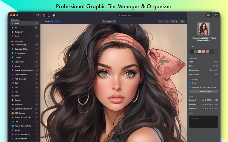 Screenshot #1 pour VectorView: +Photo Organizer