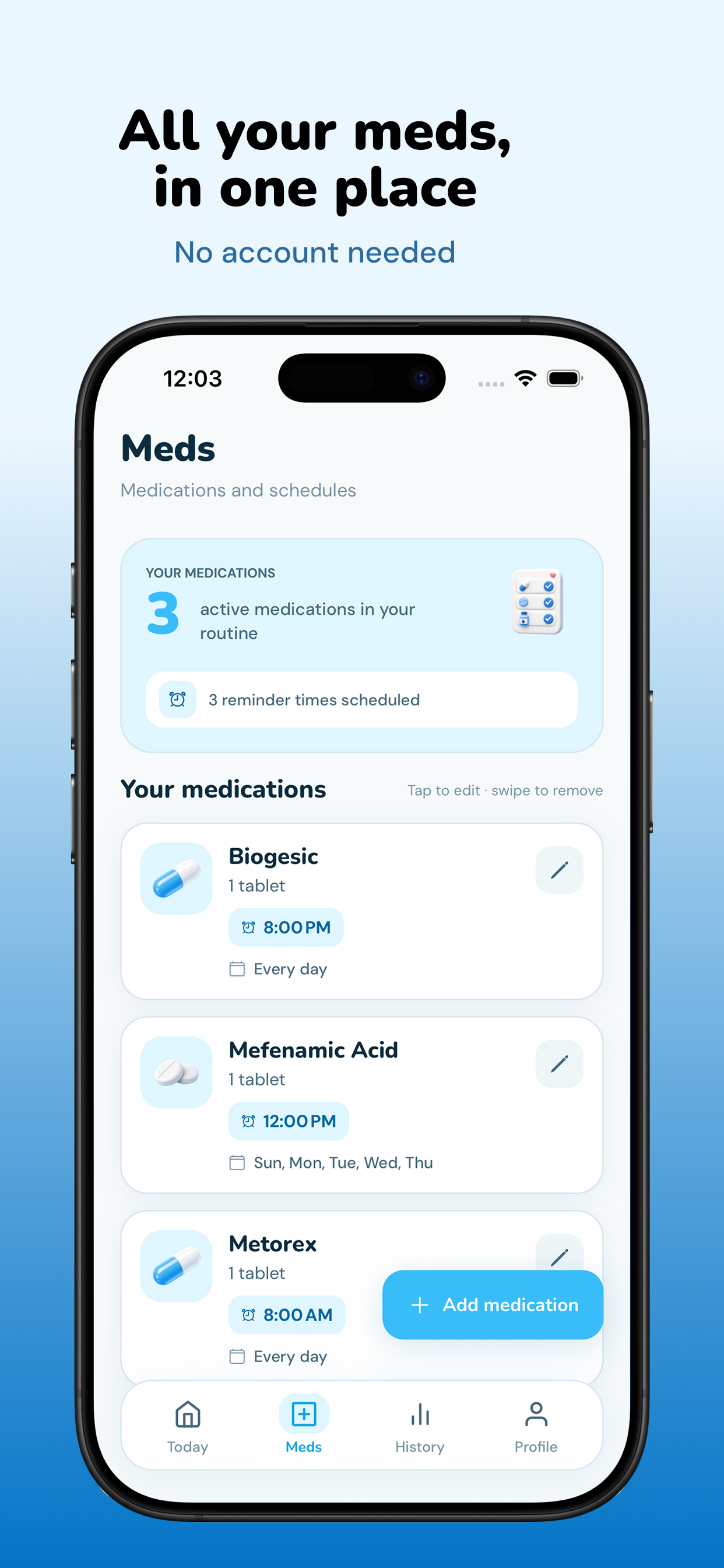 Pillie – Free Meds Reminder screenshot 2