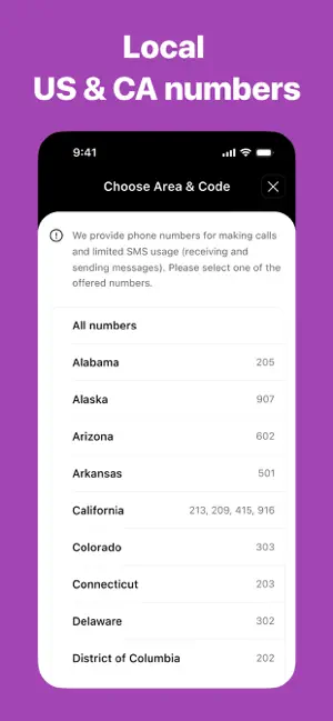 Second Number: 2nd Line Phone screenshot 2