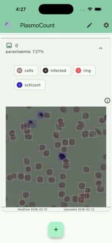 PlasmoCount iPhone screenshot