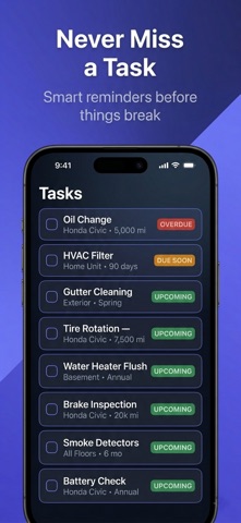 MaintainMe: Track It All screenshot