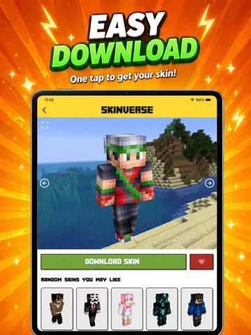 SkinVerse: Skins for Minecraft iPad screenshot