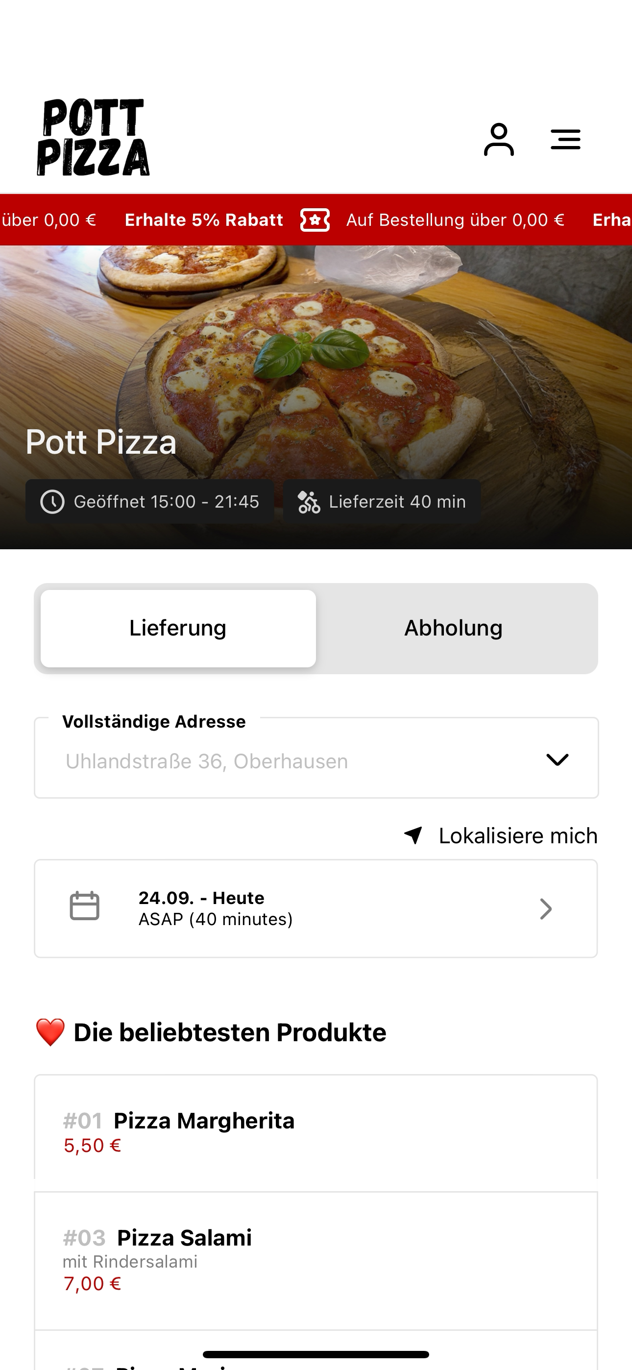 Pott Pizza DE