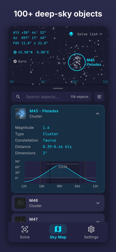 Sideris: Star Map & Solver screenshot 2