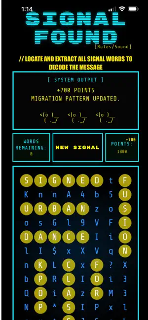 Signal Found Word Search Game screenshot 4