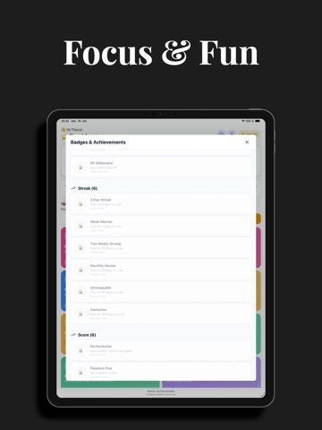 Brain Ignition Fitness iPad screenshot