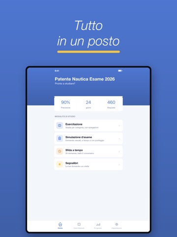 Patente Nautica Esame 2026 iPad screenshot