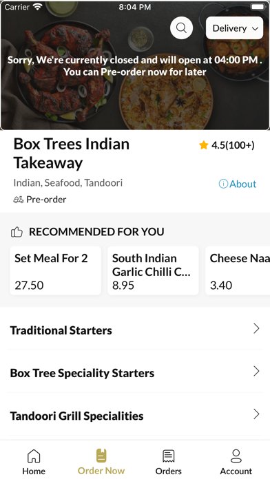 Box Trees Indian Takeaway Screenshot