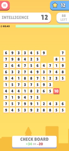 Sum To Ten: Number Match iPhone screenshot
