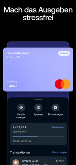 Screenshot von Revolut Business auf dem iPhone 6