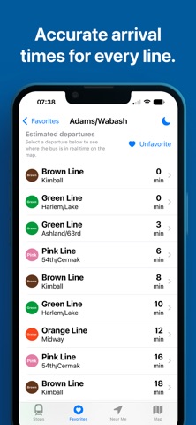 Chicago Train & Bus Tracker Screenshot 2 of 5