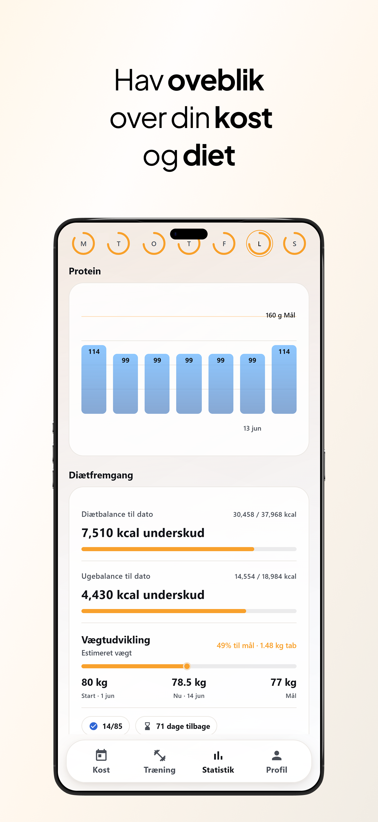 iEat: Kost og Fitness tracker screenshot 4