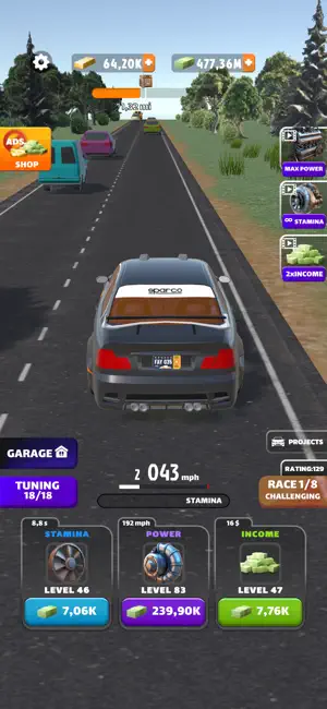 Racing Highway: Car Idle screenshot 4
