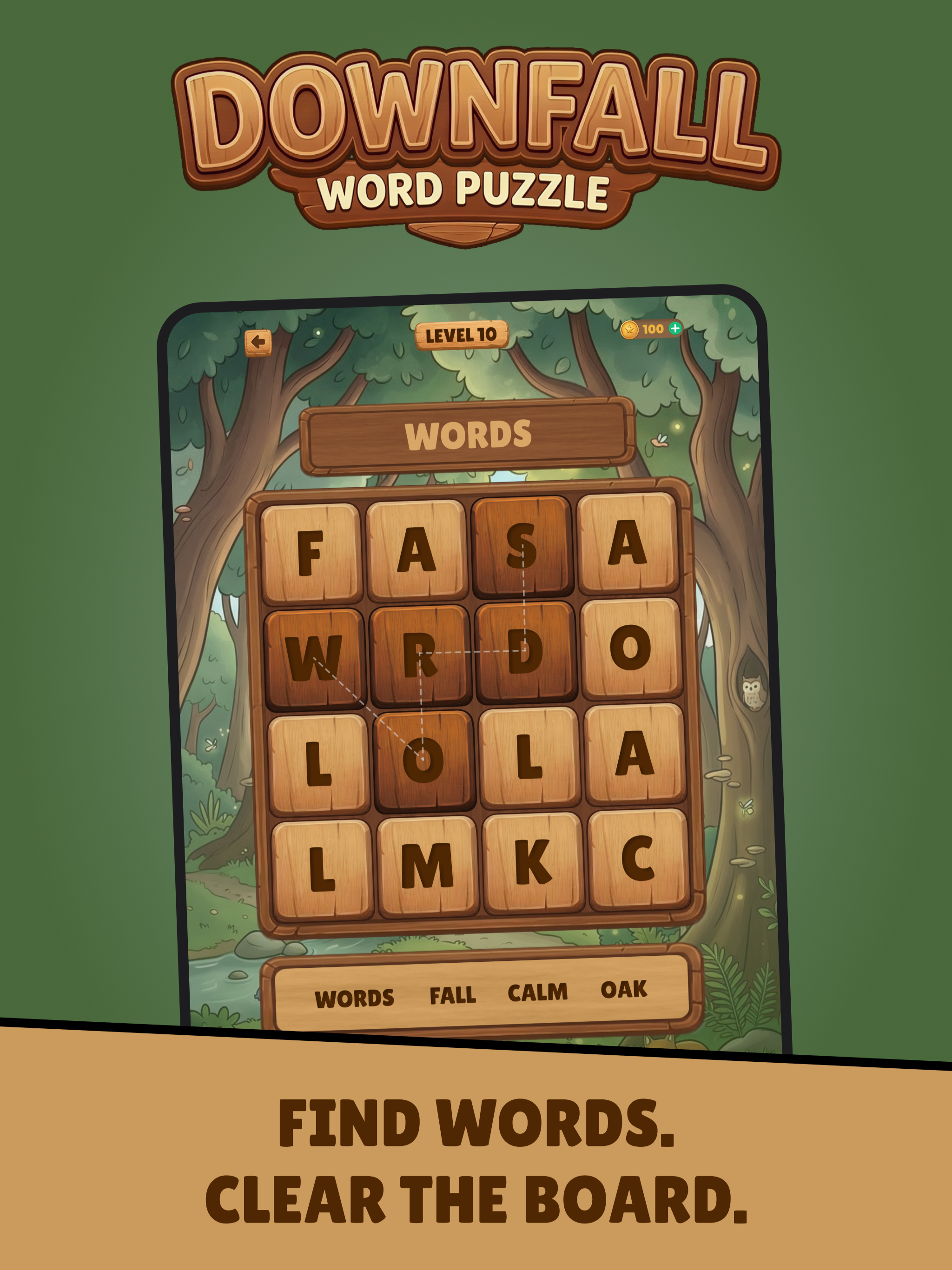 Downfall - Offline Word Puzzle
