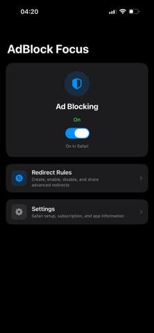 AdBlock Focus Screenshot 1 of 5