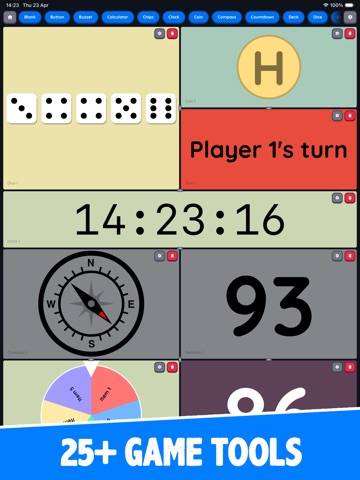 Scoreboard Board Games Tools iPad screenshot