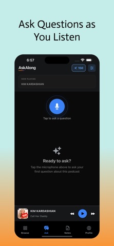 AskAlong: AI Podcast Player iPhone screenshot