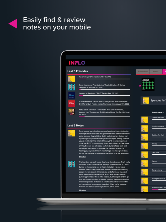 INFLO iPad screenshot 5 - Productivity app