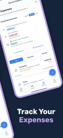 FairSplit: Settle Expenses screenshot