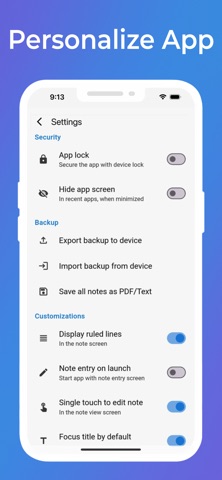 NotesApp - Safe, Rich Notepad Screenshot 5 of 8
