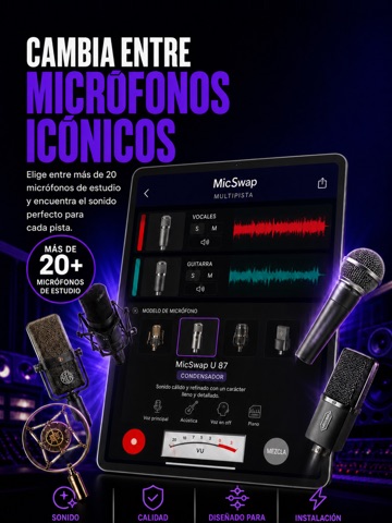 MicSwap MultiTrack Pro: Grabar App Store preview screenshot 9