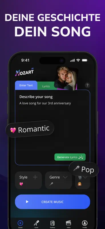 AI Song Generator: Mozart screenshot 1 of 7