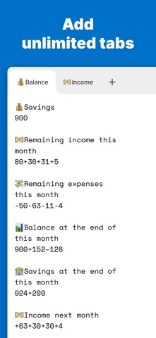 CalcNotes - Calculation memo iPhone screenshot