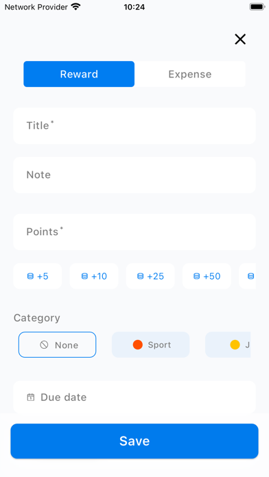 ToDoPoints Screenshot