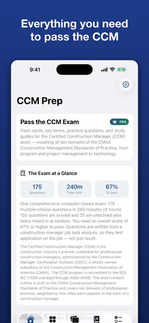CCM Prep: Exam Coach screenshot 1