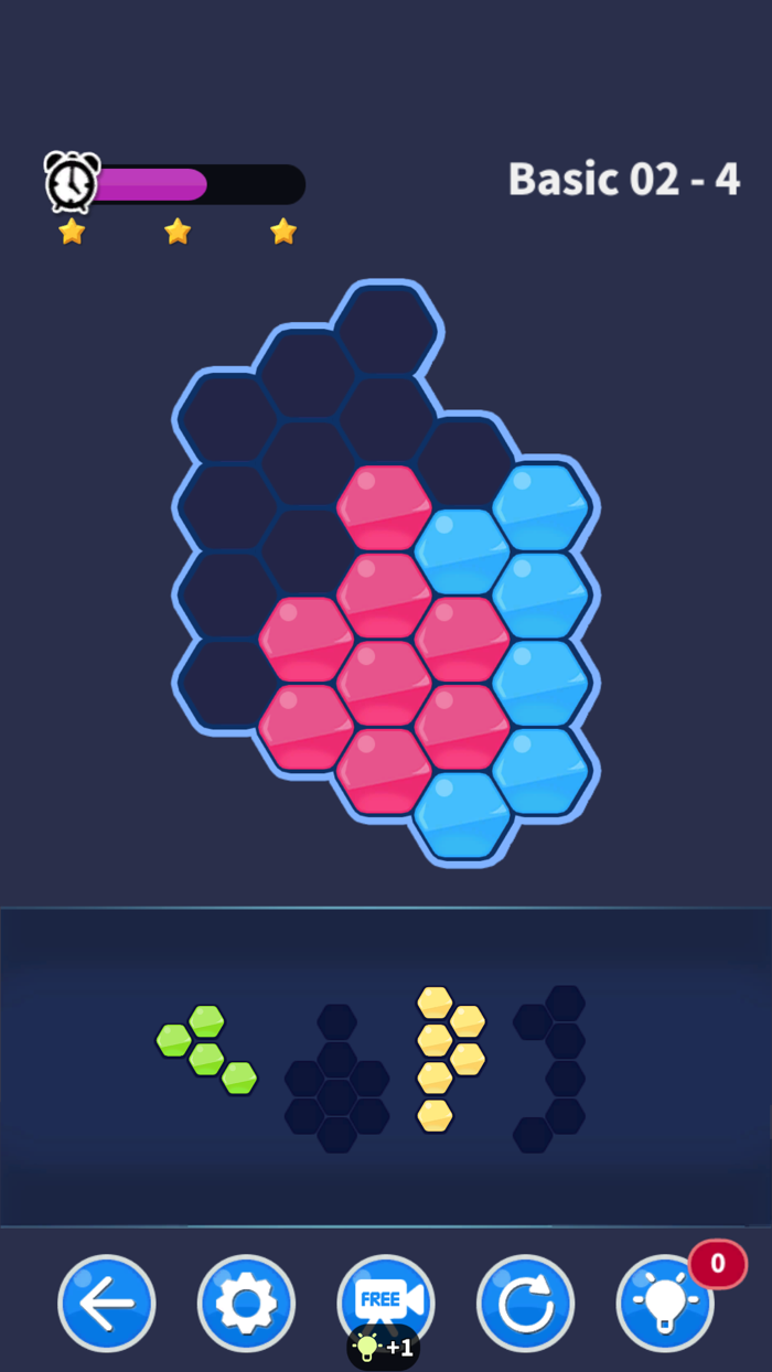 Hexa Block puzzle match game