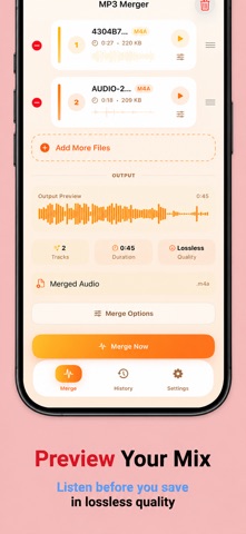 MP3 Merger: Audio Joiner Screenshot 3 of 5