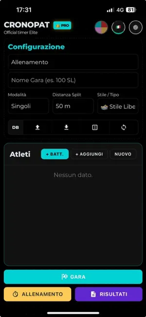 CronoPat: Swimming Stopwatch screenshot 1