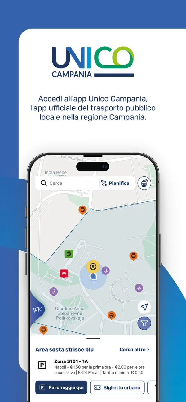 Screenshot #1 pour UNICO Campania app
