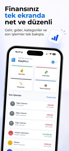 EasyFinAI: Gelir Gider Takibi screenshot