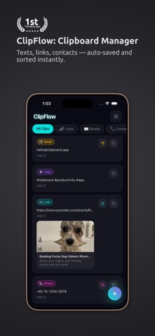 ClipFlow: Clipboard Manager Screenshot 1 of 4