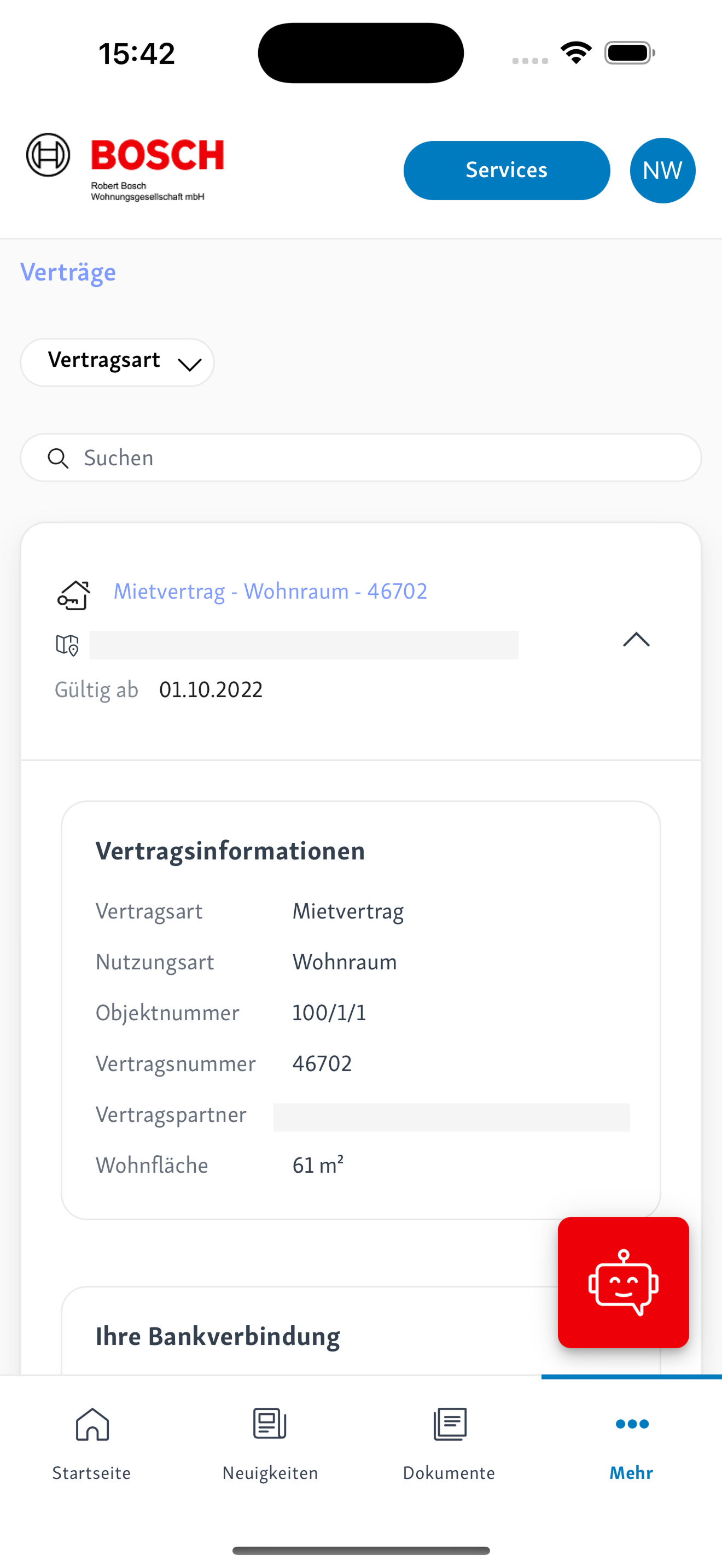 Bosch WOGE Onlineportal screenshot 3