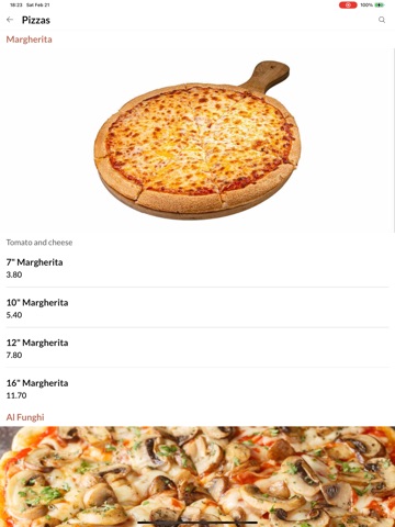 Abuza Pizzeria iPad screenshot