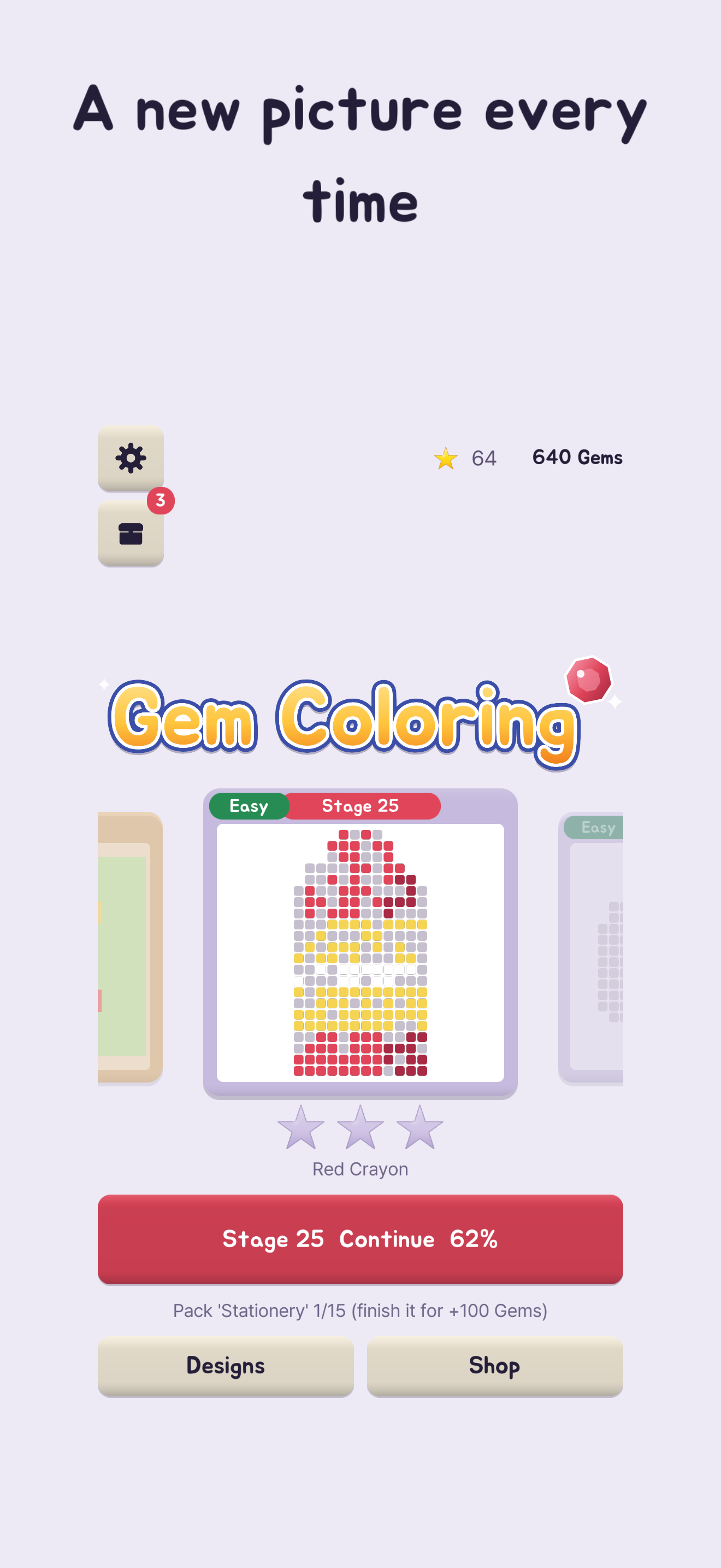 Gem Coloring: Jewel Puzzle screenshot 5