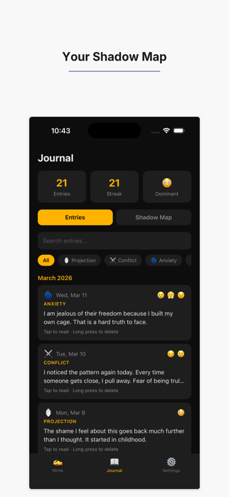 Shadow Journal - Self Inquiry Screenshot 2 of 5