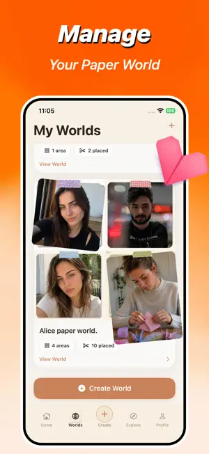 PaperMeet:Craft Worlds screenshot 2