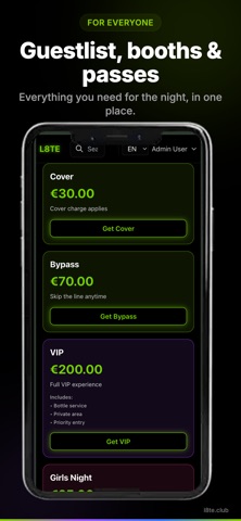 L8TE Nightlife screenshot