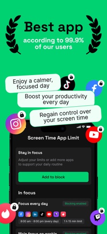 Screen Time App Limit Screenshot 1 of 3