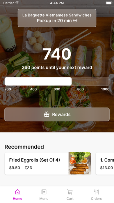 La Baguette Sandwiches iPhone screenshot 1 - Food & Drink app