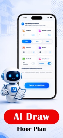 Draw Floor Plans - Home AI iPhone screenshot