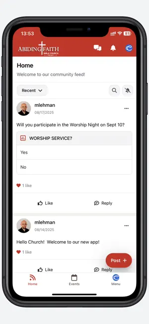 Abiding Faith Bible Church screenshot 1