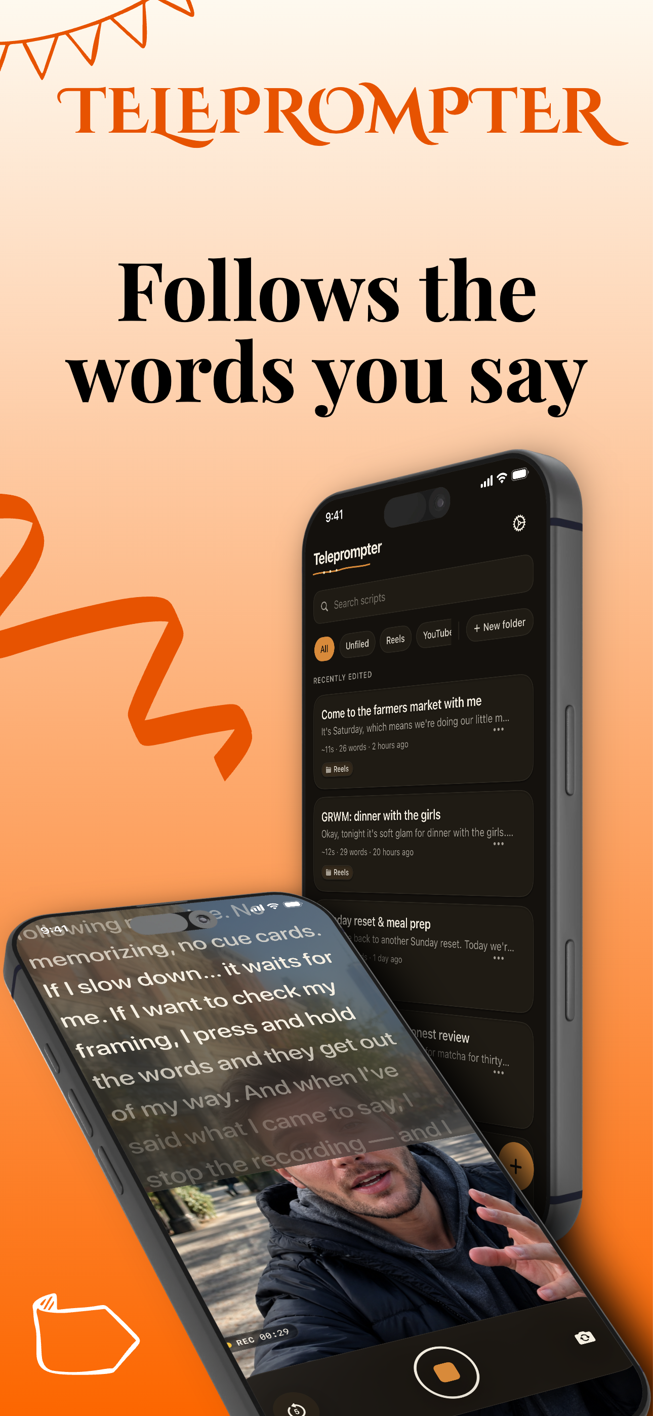 Teleprompter: Record and Share