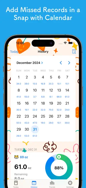 Nomune - Kawaii Water Tracker screenshot 3