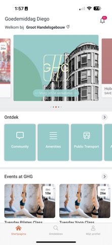 Groot Handelsgebouw Rotterdam app screenshot