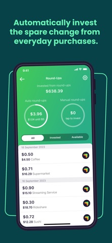 Raiz | Earn, Save & Invest iPhone screenshot 2