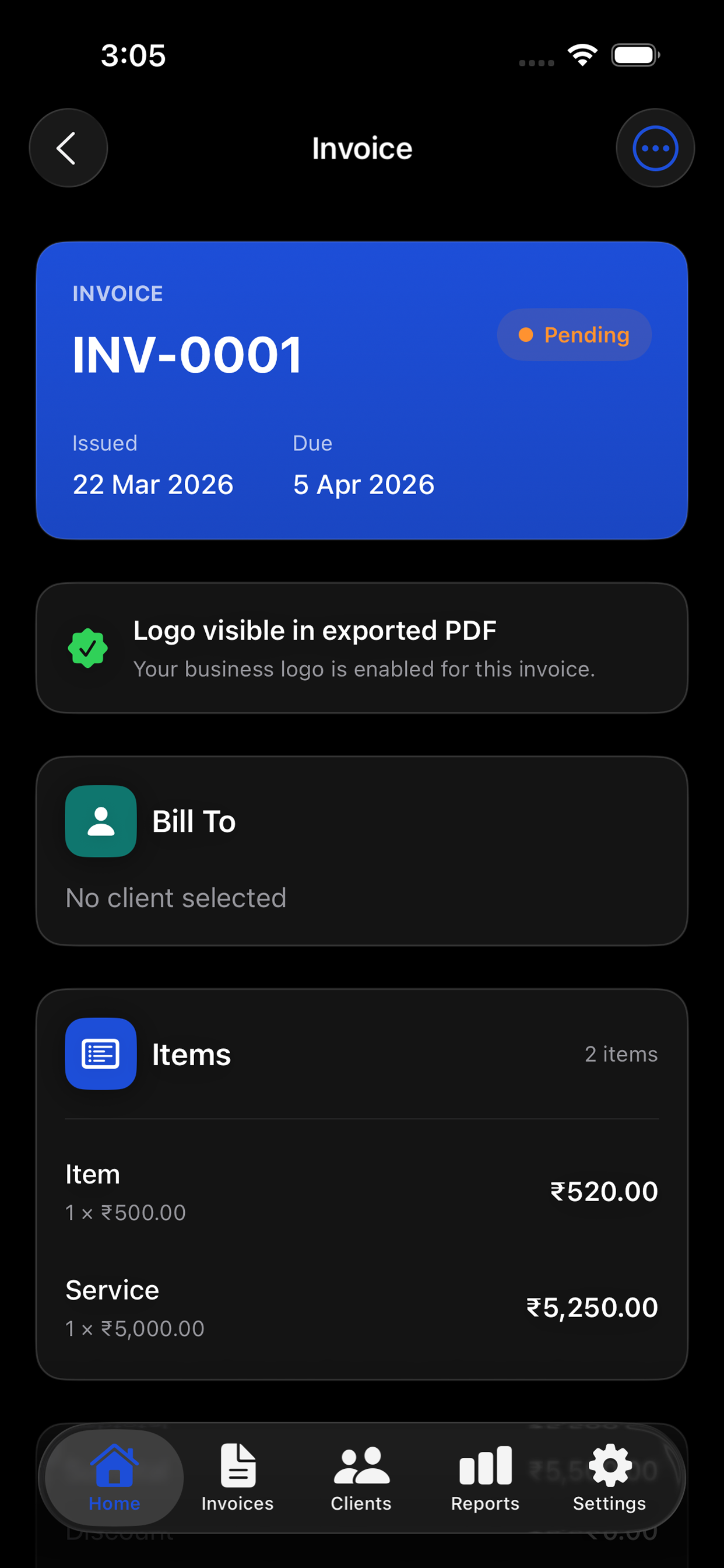 InvoiceNano: AI Invoice maker